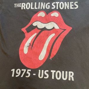 Rolling Stones 1975 Tour Graphic Tee Small